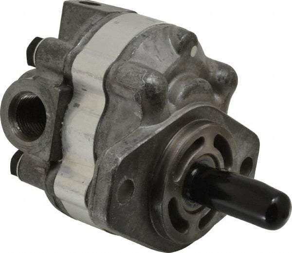 Parker - 3.1 GPM, 7/8-14 UNF-2B SAE Inlet Size, 2,500 RPM, 1/2" Shaft Diam, SAE AA Mount, Hydraulic Gear Pump - 3.15 GPM at 1,800 RPM, 6.3 GPM at 3,600 RPM, 2,500 psi Max Working Pressure, 7/8-14 SAE Port Size - Benchmark Tooling