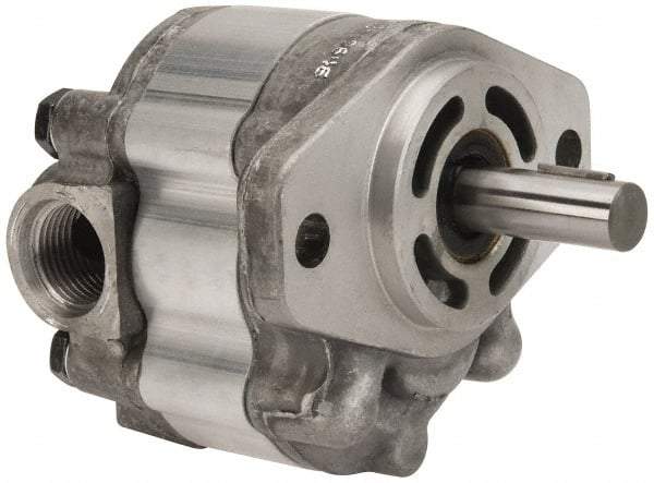 Parker - 5 GPM, 7/8-14 UNF-2B SAE Inlet Size, 2,000 RPM, 1/2" Shaft Diam, SAE AA Mount, Hydraulic Gear Pump - 4.99 GPM at 1,800 RPM, 9.99 GPM at 3,600 RPM, 2,000 psi Max Working Pressure, 7/8-14 SAE Port Size - Benchmark Tooling