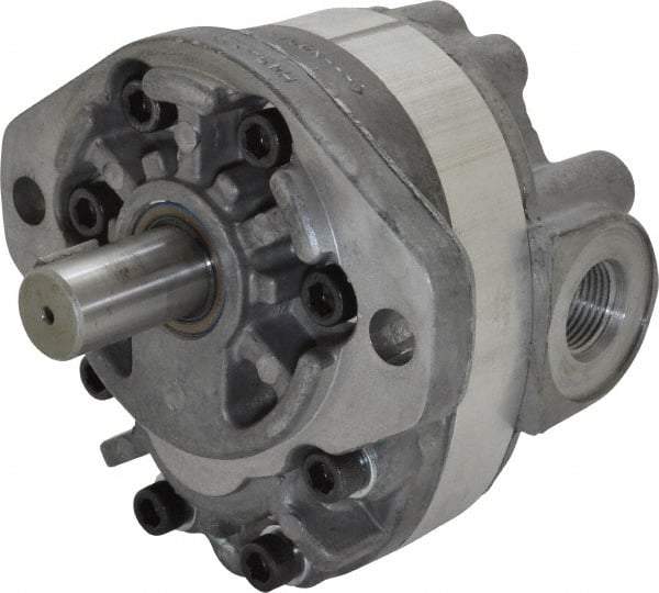 Parker - 9.2 GPM, 1-1/6-12 UNF-2B SAE Inlet Size, 2,500 RPM, 3/4" Shaft Diam, SAE A Mount, Hydraulic Gear Pump - 9.18 GPM at 1,800 RPM, 18.36 GPM at 3,600 RPM, 2,500 psi Max Working Pressure, 1-1/16-12 SAE Port Size - Benchmark Tooling