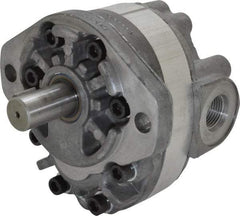 Parker - 9.2 GPM, 1-1/6-12 UNF-2B SAE Inlet Size, 2,500 RPM, 3/4" Shaft Diam, SAE A Mount, Hydraulic Gear Pump - 9.18 GPM at 1,800 RPM, 18.36 GPM at 3,600 RPM, 2,500 psi Max Working Pressure, 1-1/16-12 SAE Port Size - Benchmark Tooling