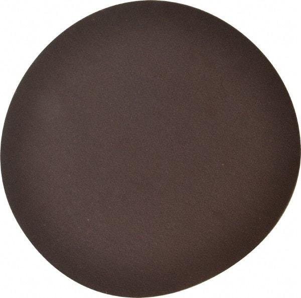 Norton - 6" Diam, 320 Grit Aluminum Oxide Adhesive PSA Disc - Very Fine Grade, Brown, Cloth Backing, Flexible - Benchmark Tooling