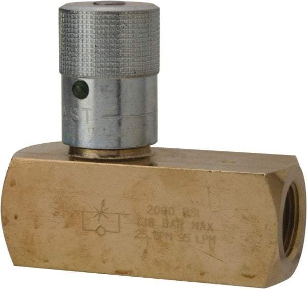 Parker - 25 GPM 3/4 Inlet Brass Hydraulic Control Valve - 3/4-14 Thread - Benchmark Tooling