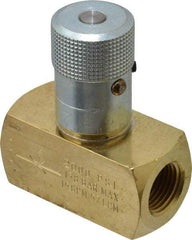 Parker - 15 GPM 1/2 Inlet Brass Hydraulic Control Valve - 1/2-14 Thread - Benchmark Tooling