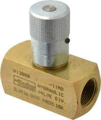 Parker - 25 GPM 3/4 Inlet Brass Hydraulic Control Valve - 3/4-14 Thread - Benchmark Tooling