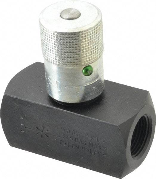 Parker - 25 GPM 3/4 Inlet Steel Hydraulic Control Valve - 3/4-14 Thread - Benchmark Tooling