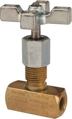 Parker - 3 GPM 1/8 Inlet Brass Hydraulic Control Valve - 1/8-27 Thread - Benchmark Tooling