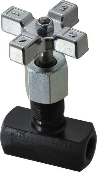 Parker - 5 GPM 1/4 Inlet Steel Hydraulic Control Valve - 1/4-18 Thread - Benchmark Tooling