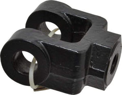 Schrader Bellows - 7/16-20 Thread, Hydraulic Cylinder Female Rod Clevis - 4,250 Lb Capacity - Benchmark Tooling