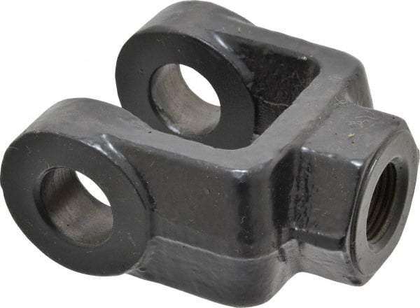 Schrader Bellows - 3/4-16 Thread, Hydraulic Cylinder Female Rod Clevis - 11,200 Lb Capacity - Benchmark Tooling