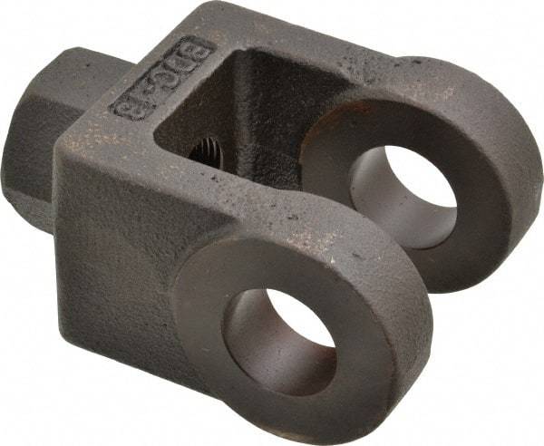 Schrader Bellows - 1-1/4 - 12 Thread, Hydraulic Cylinder Female Rod Clevis - 33,500 Lb Capacity - Benchmark Tooling