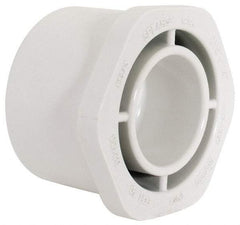 Value Collection - 2-1/2 x 1-1/4" PVC Plastic Pipe Bushing - Schedule 40, Spig x Slip End Connections - Benchmark Tooling