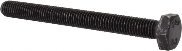 Value Collection - M10x1.50mm Metric Coarse, 100mm Length Under Head Hex Head Cap Screw - Fully Threaded, Grade 8.8 Steel, Uncoated, 17mm Hex - Benchmark Tooling