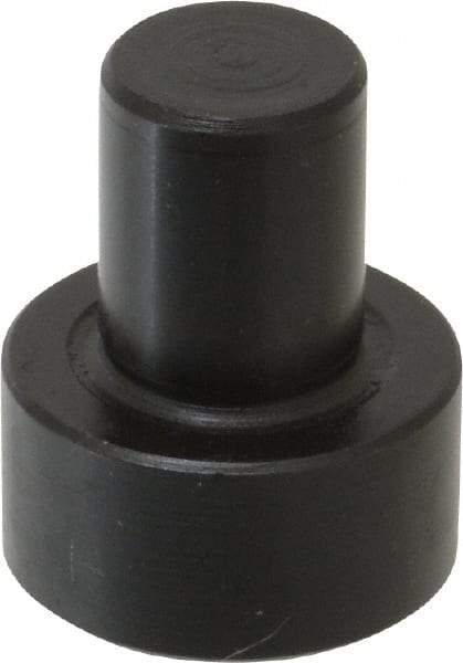 Gibraltar - 1-1/32" OAL, 7/16" Head Height, 7/8" OD, Low Carbon Steel, Ground, Press Fit Rest Button - Black Oxide Coating, 1/2" Pin Diam - Benchmark Tooling