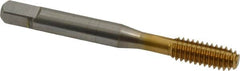 OSG - 1/4-20 UNC H5 Thread Limit Modified Bottoming Thread Forming Tap - Cobalt, TiN Finish, 2-1/2" OAL, 1" Thread Length, Right Hand Thread, Series HY-PRO NRT - Benchmark Tooling