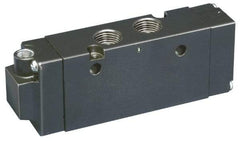 Parker - 4-Way Body Ported Stacking Solenoid Valve - 7 CV Rate, 8.62" Long - Benchmark Tooling