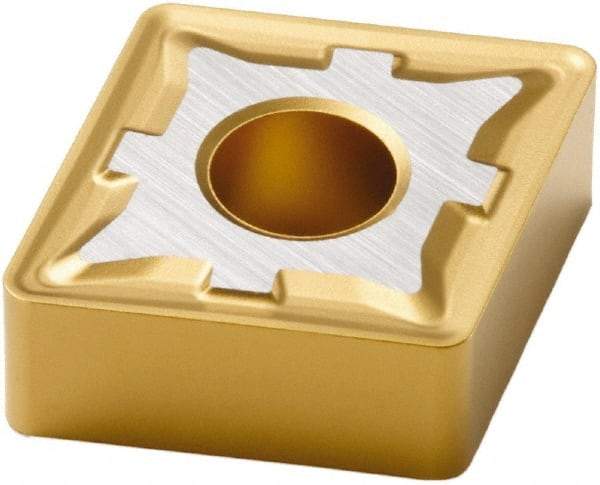 Seco - CNMG432 M5 Grade TP40 Carbide Turning Insert - TiC/TiCN/TiN Finish, 80° Diamond, 1/2" Inscr Circle, 3/16" Thick, 1/32" Corner Radius - Benchmark Tooling