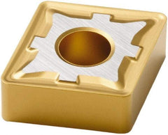 Seco - CNMG432 M5 Grade TP40 Carbide Turning Insert - TiC/TiCN/TiN Finish, 80° Diamond, 1/2" Inscr Circle, 3/16" Thick, 1/32" Corner Radius - Benchmark Tooling