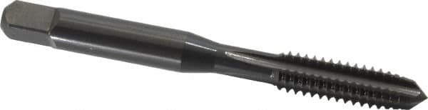 OSG - M3x0.50 Metric Coarse 6H 3 Flute Oxide Finish High Speed Steel Straight Flute Standard Hand Tap - Bottoming, Right Hand Thread, 1-15/16" OAL, 5/8" Thread Length, D3 Limit, Oversize - Exact Industrial Supply