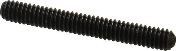 Holo-Krome - 1/4-20 UNC, 2" OAL, Cup Point Set Screw - Grade 8 Alloy Steel, 1/8" Key - Benchmark Tooling