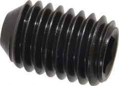 Holo-Krome - 1/2-13 UNC, 3/4" OAL, Cup Point Set Screw - Grade 8 Alloy Steel, 1/4" Key - Benchmark Tooling