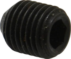 Holo-Krome - 7/16-20 UNF, 1/2" OAL, Cup Point Set Screw - Grade 8 Alloy Steel, 7/32" Key - Benchmark Tooling