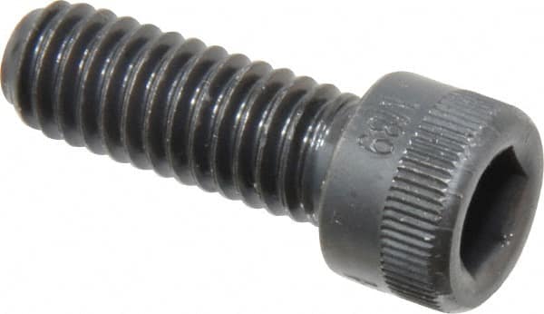 Made in USA - 5/16-18 UNC Hex Socket Drive, Socket Cap Screw - Alloy Steel, Black Oxide Finish, Fully Threaded, 7/8" Length Under Head - Benchmark Tooling