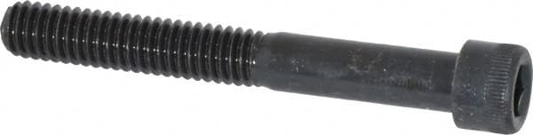 Made in USA - 5/16-18 UNC Hex Socket Drive, Socket Cap Screw - Alloy Steel, Black Oxide Finish, Partially Threaded, 2-1/2" Length Under Head - Benchmark Tooling