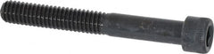 Made in USA - 5/16-18 UNC Hex Socket Drive, Socket Cap Screw - Alloy Steel, Black Oxide Finish, Partially Threaded, 2-1/2" Length Under Head - Benchmark Tooling