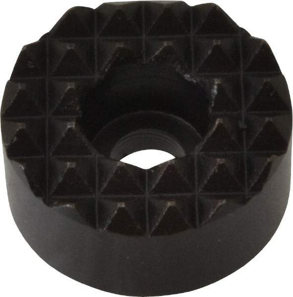 Fairlane - 3/4" Diam, 3/8" High, No. 10 C Bore SHCS, Counterbored, Fine Tooth Grade Diamond Serration Tooth Pattern, High Speed Steel, Round Positioning Gripper - Black Oxide Coated - Benchmark Tooling