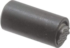 Fairlane - 10-32, 5/8" Thread Length, 5/16" Ball Diam, Serrated Ball Pad Surface, Alloy Steel, Black Oxide, Base, Swivel Action Gripper Assemblies - 1/2" Diam, 5/8" Deep Thread, 5/16" Contact Diam, 1-1/16" Overall Height, High Speed Steel Ball - Benchmark Tooling