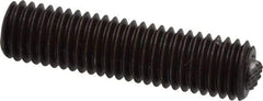 Fairlane - 1/2-13, 2" Thread Length, 9/32" Ball Diam, Serrated Ball Pad Surface, Alloy Steel, Black Oxide, Threaded, Swivel Action Gripper Assemblies - 1/4" Contact Diam, High Speed Steel Ball - Benchmark Tooling