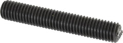 Fairlane - 1/2-13, 3" Thread Length, 9/32" Ball Diam, Serrated Ball Pad Surface, Alloy Steel, Black Oxide, Threaded, Swivel Action Gripper Assemblies - 1/4" Contact Diam, High Speed Steel Ball - Benchmark Tooling