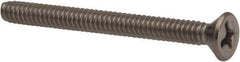 Value Collection - #6-32 UNC, 1-1/2" OAL Phillips Drive Machine Screw - Flat Head, Grade 316 Stainless Steel, Uncoated, Without Washer - Benchmark Tooling