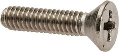 Value Collection - #8-32 UNC, 3/4" OAL Phillips Drive Machine Screw - Flat Head, Grade 316 Stainless Steel, Uncoated, Without Washer - Benchmark Tooling