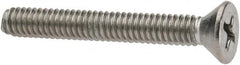 Value Collection - #8-32 UNC, 1-1/4" OAL Phillips Drive Machine Screw - Flat Head, Grade 316 Stainless Steel, Uncoated, Without Washer - Benchmark Tooling