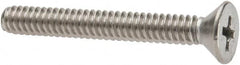 Value Collection - #10-24 UNC, 1-1/2" OAL Phillips Drive Machine Screw - Flat Head, Grade 316 Stainless Steel, Uncoated, Without Washer - Benchmark Tooling