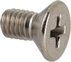 Value Collection - #10-32 UNF, 3/8" OAL Phillips Drive Machine Screw - Flat Head, Grade 316 Stainless Steel, Uncoated, Without Washer - Benchmark Tooling