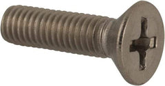 Value Collection - #10-32 UNF, 3/4" OAL Phillips Drive Machine Screw - Flat Head, Grade 316 Stainless Steel, Uncoated, Without Washer - Benchmark Tooling