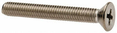 Value Collection - #10-32 UNF, 1-1/2" OAL Phillips Drive Machine Screw - Flat Head, Grade 316 Stainless Steel, Uncoated, Without Washer - Benchmark Tooling