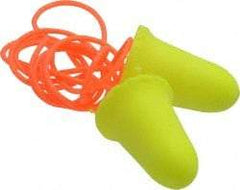 3M - Disposable, Corded, 33 dB, Taper Flare Earplugs - Neon Yellow, 200 Pairs - Benchmark Tooling