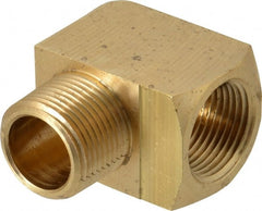 Eaton - 3/4 Male Thread x 3/4 Female Thread, Brass Industrial Pipe 90° Street Elbow - Benchmark Tooling