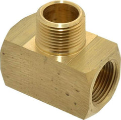 Eaton - 3/4 Male Thread x 3/4 Female Thread, Brass Industrial Pipe Male Branch Tee - MNPTF x FNPTF, 1,200 psi - Benchmark Tooling