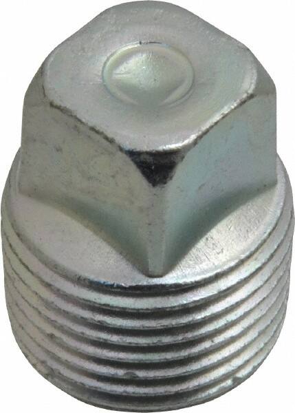 Eaton - 3/8 Male Thread, Steel Industrial Pipe Square Head Plug - MNPT, 6,000 psi - Benchmark Tooling