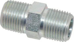 Eaton - 1/2 Male Thread, Steel Industrial Pipe Hex Nipple - MNPT, 6,000 psi - Benchmark Tooling