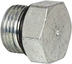 Eaton - 1/2 Male Thread, Steel Industrial Pipe Hex Head Plug - Male Straight Thread O-Ring, 6,000 psi - Benchmark Tooling