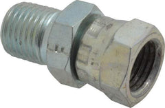 Eaton - 1/4-18 Male Thread x 1/4-18 Female Thread, Steel Industrial Pipe Adapter - MNPT x FNPSM, 2,500 psi - Benchmark Tooling