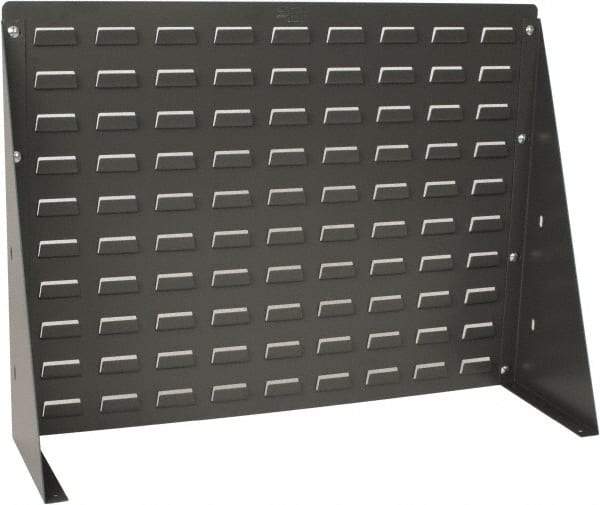 Quantum Storage - 120 Lb Capacity, 27" Deep x 8" Wide x 21" High, Steel Bench Rack - For Hanging Bins - Benchmark Tooling