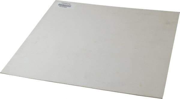 Made in USA - 12" Long, 12" Wide, 1/16" Thick, Silicone Rubber Foam Sheet - 50 to 60 Durometer, White, -20 to 500°F, 640 psi Tensile Strength, Plain Backing, Stock Length - Benchmark Tooling