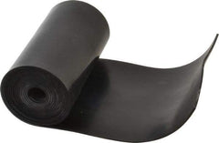 Made in USA - 1/16" Thick x 4" Wide x 5' Long Black Buna-N Rubber Roll - Stock Length, Plain Back, 50 Shore A Durometer, 2,500 psi Tensile Strength, -20°F to 170°F - Benchmark Tooling
