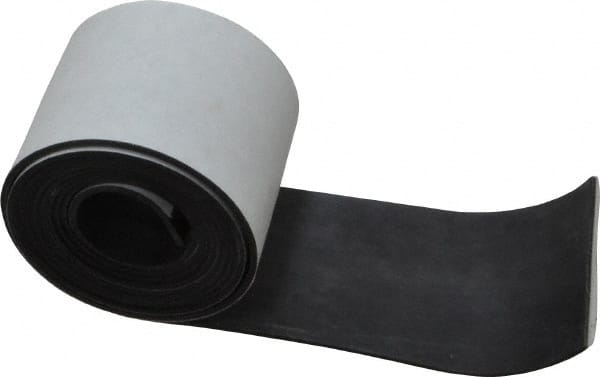 Strip: Buna-N Rubber, 2″ Wide, 60″ Long, Black Durometer 50, Adhesive Backing